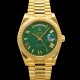 로렉스 남성용 New "VIP 타입 최종형" 데이데이트 m228238-0061 무게195g 18K 옐로우골드 40mm 오토매틱 Cal.3255 타입 그린 로마 다이얼 rol5423 Ⅳ