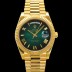 로렉스 남성용 New "VIP 타입 최종형" 데이데이트 m228238-0069 무게195g 18K 옐로우골드 40mm 오토매틱 Cal.3255 타입 그린 옴브레 다이얼 rol5424 Ⅳ