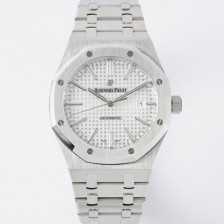 오데마피게 남성용 15400ST.OO.1220ST.02 로얄오크 41mm 오토매틱 Cal.3120무브먼트 실버 와플 다이얼 aud6526 Ⅳ