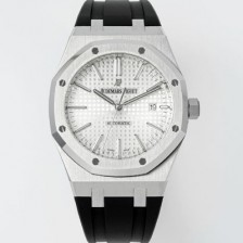 오데마피게 남성용 15400ST.OO.1220ST.02 로얄오크 41mm 오토매틱 Cal.3120무브먼트 실버 와플 다이얼 aud6530 Ⅳ