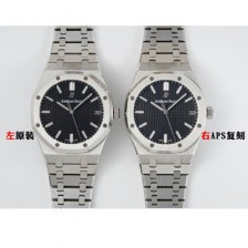 오데마피게 남성용 로얄오크 15500ST.OO.1220ST.03 41mm 오토매틱 Cal.4302 무브먼트 블랙 다이얼 aud6541 Ⅳ