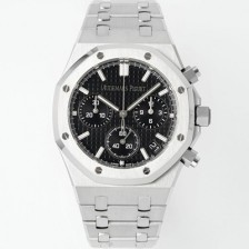 오데마피게 남성용 로얄오크 26240ST.OO.1320ST.06 크로노그래프 41mm 오토매틱 Cal.4401 무브먼트 블랙 와플 다이얼 aud6551 Ⅳ