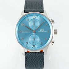 아이더블유씨 남성용 신상품 포르투기즈 IW371626 크로노그래프 41mm 오토매틱 Cal.69355 타입 아이스 블루 다이얼 iwc4116 Ⅳ