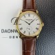 파텍필립 남성용 칼라트라바 18K 옐로우골드 가죽줄 39mm 오토매틱 324 타입 화이트 다이얼 pat2249 Ⅳ