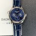 파텍필립 남성용 퍼페추얼 캘린더 5140 가죽줄 40mm 오토매틱 Cal.240 타입 블루 다이얼 pat2240 Ⅳ