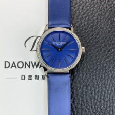 파텍필립 여성용 칼라트라바 4897G-001 나토천/가죽줄 33mm 오토매틱 Cal.324 타입 블루 다이얼 pat2251 Ⅳ