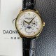 파텍필립 남성용 퍼페추얼 캘린더 18K 옐로우골드 5140 가죽줄 40mm 오토매틱 Cal.240 타입 화이트 다이얼 pat2242 Ⅳ
