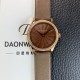 파텍필립 여성용 칼라트라바 4897R-001 나토천/가죽줄 18K 로즈골드 33mm 오토매틱 Cal.324 타입 브라운 다이얼 pat2253 Ⅳ