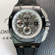 오데마피게 남성용 로얄오크 오프쇼어 26405CE.OO.A002CA.01 세라믹 베젤 크로노그래프 44mm 오토매틱 무브먼트 그레이 다이얼 aud6581 Ⅳ