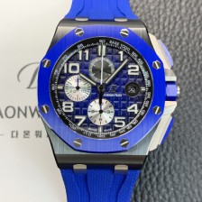 오데마피게 남성용 로얄오크 오프쇼어 26405CE.OO.A030CA.01 세라믹 베젤 크로노그래프 44mm 오토매틱 무브먼트 블루 다이얼 aud6584 Ⅳ