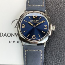 파네라이 남성용 라디오미르 PAM01383 오피치네 3데이즈 45mm 오토매틱 Cal.P.6000타입 블루 다이얼 pan5243 Ⅳ