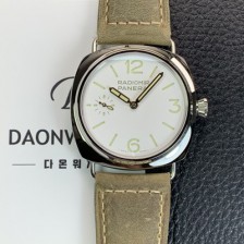 파네라이 남성용 라디오미르 PAM01383 오피치네 45mm 오토매틱 Cal.P.6000타입 화이트 다이얼 pan5244 Ⅳ