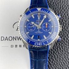 오메가 남성용 씨마스터 신제품 215.33.46.51.03.001 플래닛 오션 600m 코액시얼 마스터 크로노미터 45.5mm 크로노그래프 오토매틱 Cal.9900 타입 블루 다이얼 omg0242 Ⅳ