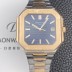 파텝필립 남성용 큐비투스 데이트 Ref.5821 콤비 18K 로즈골드 45mm 오토매틱 Cal.26-330 SC 타입 블루 다이얼 pat2261 Ⅳ