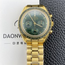 오메가 남성용 스피드마스터 프로페셔널 310.60.42.50.10.001 문워치 42mm 18K 옐우골드 수동형 Cal.3861타입 그린 다이얼 omg0266 Ⅳ