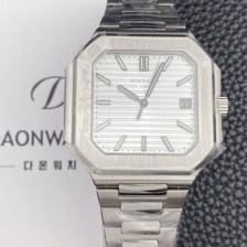 파텝필립 남성용 큐비투스 데이트 Ref.5821 45mm 오토매틱 Cal.26-330 SC 타입 화이트 다이얼 pat2264 Ⅳ