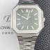 파텝필립 남성용 큐비투스 데이트 Ref.5821 45mm 오토매틱 Cal.26-330 SC 타입 그린 다이얼 pat2265 Ⅳ