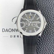 파텝필립 남성용 아쿠아넛 5261R 루스 연간 캘린더 문페이즈 39.9mm 오토매틱 Cal.324 S C 타입 그레이 다이얼 pat2267 Ⅳ