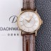파텍필립 남성용 칼라트라바 5153R 가죽줄 18K 로즈골드 38mm 오토매틱 Cal.324 타입 화이트 다이얼 pat2281 Ⅳ