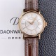 파텍필립 남성용 칼라트라바 5153R 가죽줄 18K 로즈골드 38mm 오토매틱 Cal.324 타입 화이트 다이얼 pat2281 Ⅳ