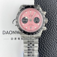 튜더 남성용 헤리티지 블랙베이 M79360N 크로노그래프 팬더 41mm 오토매틱 7750무브먼트 핑크 다이얼 tud5138 Ⅳ