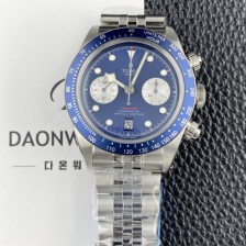 튜더 남성용 헤리티지 블랙베이 M79360N 크로노그래프 팬더 41mm 오토매틱 7750무브먼트 블루 다이얼 tud5140 Ⅳ