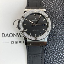 휴블렛 남성용 클래식 퓨전 542.NX.1171.LR.1104 42mm 오토매틱 2892타입 블랙 다이얼 hub2149 Ⅳ