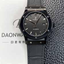 휴블렛 남성용 클래식 퓨전 511.CM.1171.RX 블랙 PVD코팅 매직 42mm 오토매틱 2892타입 블랙 다이얼 hub2150 Ⅳ