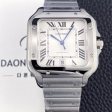 까르띠에 남성용 산토스 드 까르띠에 워치 WSSA0018 라지 39.8mm 오토매틱 9015 무브먼트 화이트 다이얼 car69388 Ⅳ