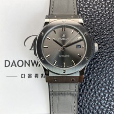 휴블렛 남성용 클래식 퓨전 542.NX.7071.LR 42mm 오토매틱 2892타입 그레이 다이얼 hub2143 Ⅳ