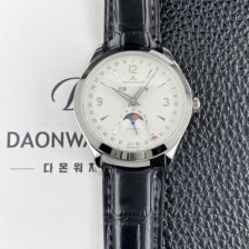 예거르쿨트르남성용 마스터 캘린더 문페이즈 39mm 오토매틱 cal.866타입 화이트 다이얼 jag0429 Ⅳ