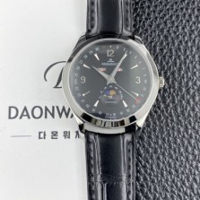 예거르쿨트르남성용 마스터 캘린더 문페이즈 39mm 오토매틱 cal.866타입 블랙 다이얼 jag0430 Ⅳ