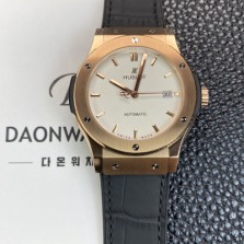 휴블렛 남성용 클래식 퓨전 511.OX.2611.LR 18K 로즈골드 42mm 오토매틱 2892타입 화이트 다이얼 hub2145 Ⅳ