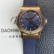 휴블렛 남성용 클래식 퓨전 511.OX.7180.LR 18K 로즈골드 42mm 오토매틱 2892타입 블루 다이얼 hub2146 Ⅳ