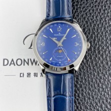예거르쿨트르남성용 마스터 캘린더 문페이즈 39mm 오토매틱 cal.866타입 블루 다이얼 jag0432 Ⅳ