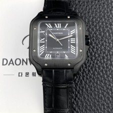 까르띠에 남성용 산토스 드 까르띠에 워치 WSSA0039 라지 39.8mm 오토매틱 9015 무브먼트 블랙 다이얼 car69394 Ⅳ
