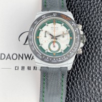 로렉스남성용 데이토나 DIW 포지드카본 커스텀 40미리 크로노그래프 오토매틱 Cal.4130 무브먼트 그린 화이트 다이얼 rol5654 Ⅳ