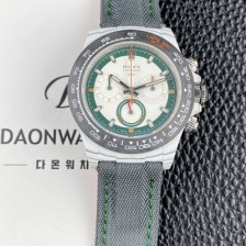 로렉스남성용 데이토나 DIW 포지드카본 커스텀 40미리 크로노그래프 오토매틱 Cal.4130 무브먼트 그린 화이트 다이얼 rol5654 Ⅳ
