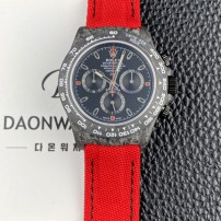 로렉스남성용 데이토나 DIW 포지드카본 커스텀 40미리 크로노그래프 오토매틱 Cal.4130 무브먼트 블랙 다이얼 rol5644 Ⅳ