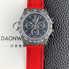 로렉스남성용 데이토나 DIW 포지드카본 커스텀 40미리 크로노그래프 오토매틱 Cal.4130 무브먼트 블랙 다이얼 rol5644 Ⅳ
