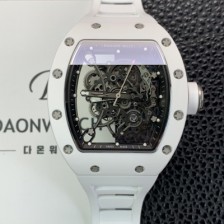 리차드밀레 남성용 RM055 부바왓슨 세라믹 50mm 기계식 수동형 무브먼트 스켈레톤 다이얼 ric0324 Ⅳ
