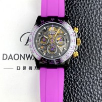 로렉스남성용 하이엔드 데이토나 세라믹 베젤 40mm 크로노그래프 오토매틱 Cal.4130 무브먼트 스켈레톤 다이얼 rol5661 Ⅳ
