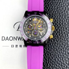 로렉스남성용 하이엔드 데이토나 세라믹 베젤 40mm 크로노그래프 오토매틱 Cal.4130 무브먼트 스켈레톤 다이얼 rol5661 Ⅳ
