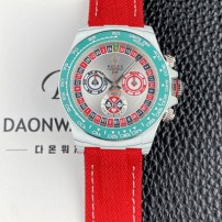 로렉스남성용 데이토나 DIW 포지드카본 커스텀 40미리 크로노그래프 오토매틱 Cal.4130 무브먼트 실버 다이얼 rol5651 Ⅳ