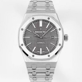 오데마피게 남성용 하이엔드 로얄오크 15400ST.OO.1220ST.04 오토매틱 Cal.3120타입 41mm 그레이 와플 다이얼 aud6565 Ⅳ