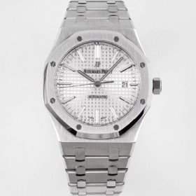 오데마피게 남성용 하이엔드 로얄오크 15400ST.OO.1220ST.02 오토매틱 Cal.3120타입 41mm 실버 와플 다이얼 AUD4230 Ⅳ