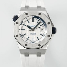 오데마피게 남성용 로얄오크 오프쇼어 15710ST.OO.A010CA.01 신형 다이버!! 42mm 오토매틱 Cal.3120무브먼트 화이트 다이얼 aud6574 Ⅳ
