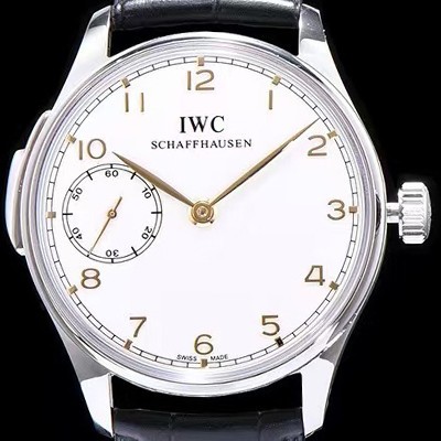 아이더블유씨 남성용 포르투기즈 미닛 리피터 화이트 다이얼 오토매틱 무브먼트 IWC0200 Ⅳ