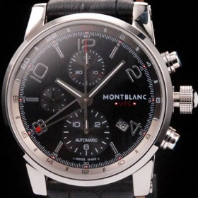 몽블랑 남성용 타임워커 크로노 SS 블랙 다이얼 43mm MON4230 Ⅳ
