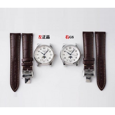 론진 남성용 마스터 컬렉션 L2.919.4.78.3 문페이즈 40mm 오토매틱 L899 무브먼트 실버 다이얼 lon2920 Ⅳ